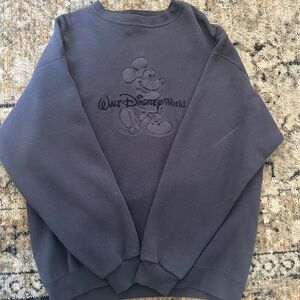Disney Men's Navy Crewneck Sweater